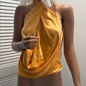 Ramy Brook Stylish Orange Halter Top XS